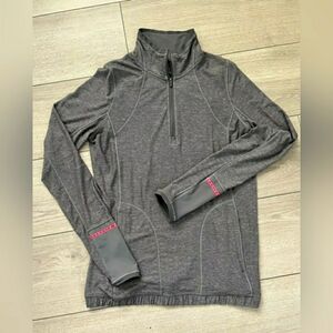Lululemon Gray Pace Pusher Zip Long Sleeve Shirt pullover Women 4